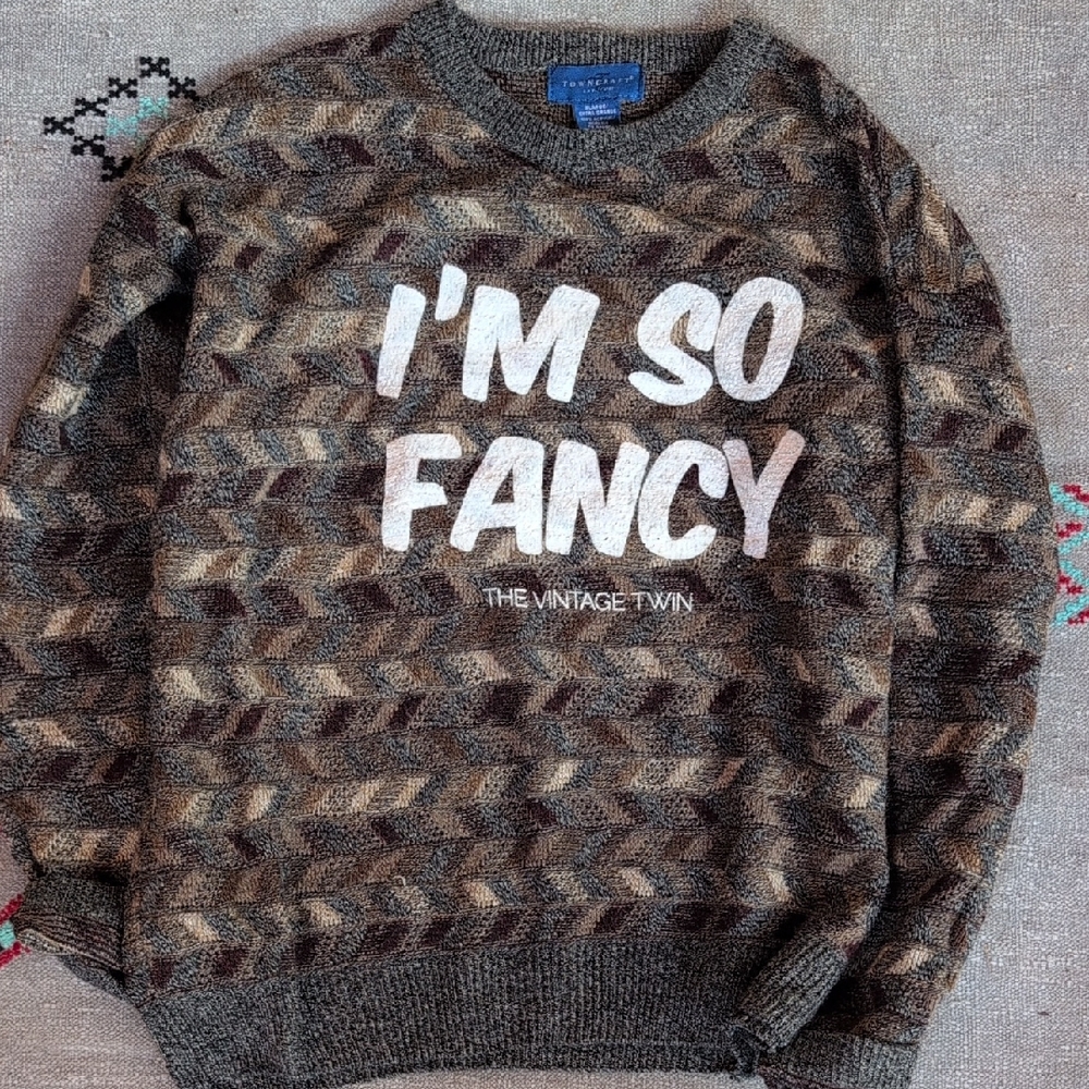 Men's Brown Sweater - I'm So Fancy